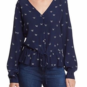 Rails butterfly blouse size Small